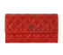Chanel Long Wallet, £295, Accessories, Red, Fabric, Front view